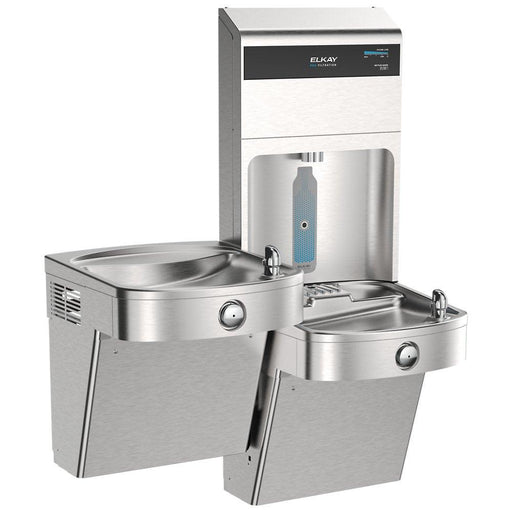 Elkay LVRCTL8WSPRO-UV Pro Filtration™ Vandal-Resistant Bottle Filling Station & Bi-Level ADA Cooler – Refrigerated, UV Protection - The Fountain Direct