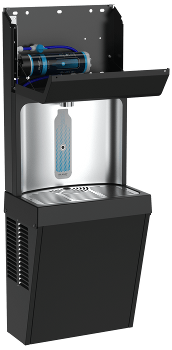 Elkay LZ8WSBPRO Pro Filtration™ Single ADA Bottle Filler – Refrigerated, Black Stainless