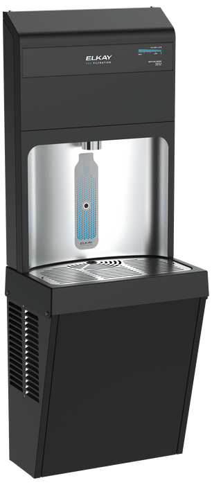 Elkay LZ8WSBPRO Pro Filtration™ Single ADA Bottle Filler – Refrigerated, Black Stainless