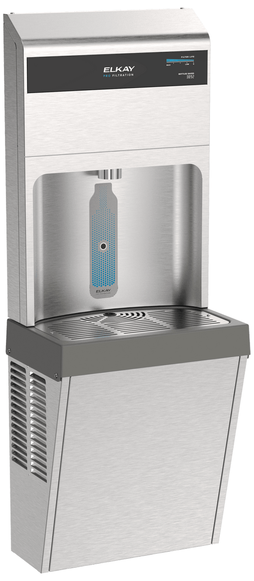 Elkay LZ8WSSPRO Pro Filtration™ Single ADA Bottle Filler – Refrigerated, Stainless Steel - The Fountain Direct