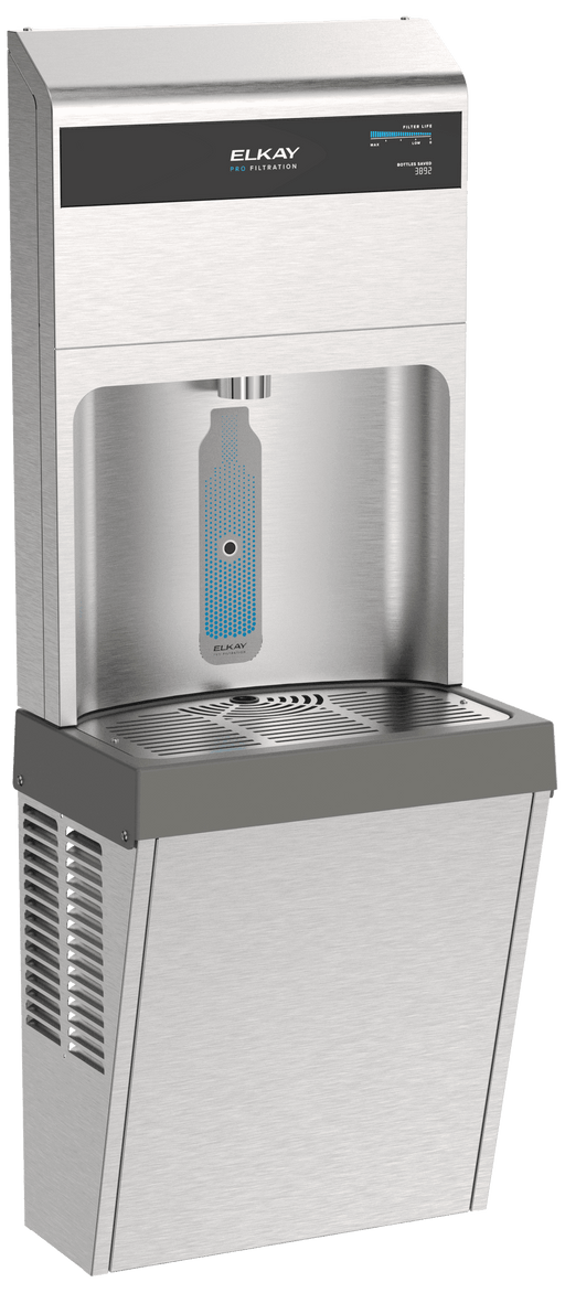Elkay LZ8WSSPRO Pro Filtration™ Single ADA Bottle Filler – Refrigerated, Stainless Steel - The Fountain Direct