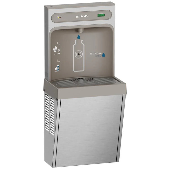 Elkay LZ8WSSSMC ezH2O® Refrigerated Surface-Mounted Bottle Filling Station – 8 GPH, Filtered, Stainless Steel
