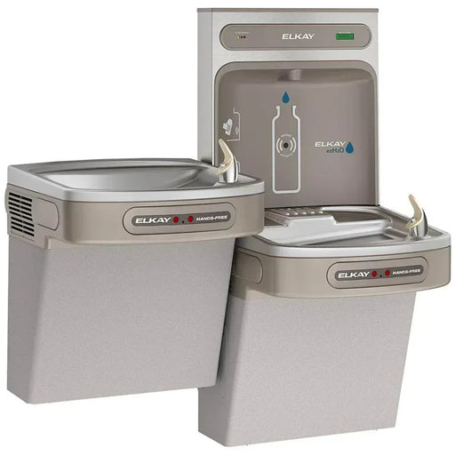 Elkay LZOOTL8WSLK Light Gray Bottle Filling Station with Bi-Level ADA Cooler – Filtered – Refrigerated – Indoor - The Fountain Direct