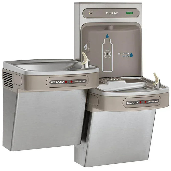Elkay LZOOTL8WSSK Stainless Steel ezH2O Bottle Filler with Bi-Level ADA Cooler – Filtered – Refrigerated - The Fountain Direct