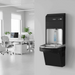 Elkay LZS8WSBPRO-FSR5 Pro Filtration™ Bottle Filling Station & ADA Cooler – Refrigerated, Filtered, Black Stainless, Sediment Prefilter - The Fountain Direct