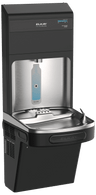 Elkay LZS8WSBPRO Pro Filtration™ Bottle Filling Station & ADA Cooler – Refrigerated, Filtered, Black Stainless - The Fountain Direct
