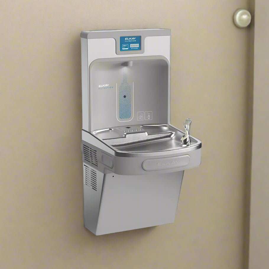 Elkay LZS8WSSP Enhanced Bottle Filler & Single ADA Cooler – Filtered, Refrigerated - The Fountain Direct 