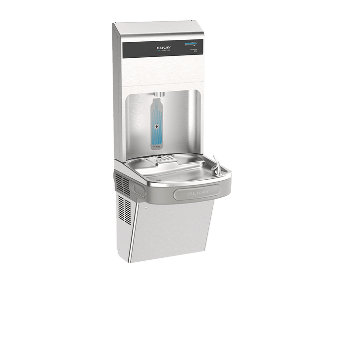 Elkay LZS8WSSPRO Pro Filtration™ Bottle Filling Station & ADA Cooler – Refrigerated, Stainless Steel - The Fountain Direct