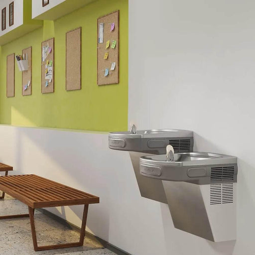 Elkay LZSTL8SC Versatile Wall Mount Bi-Level ADA Cooler – Filtered, Refrigerated - The Fountain Direct 
