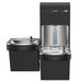 Elkay LZSTL8WSBPRO-FLP4 Pro Filtration™ Bottle Filling Station & Bi-Level ADA Cooler – Refrigerated, Black Stainless, Total PFAS + Lead Filter - The Fountain Direct