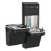 Elkay LZSTL8WSBPRO-FLP4 Pro Filtration™ Bottle Filling Station & Bi-Level ADA Cooler – Refrigerated, Black Stainless, Total PFAS + Lead Filter - The Fountain Direct