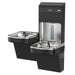Elkay LZSTL8WSBPRO-FLP4 Pro Filtration™ Bottle Filling Station & Bi-Level ADA Cooler – Refrigerated, Black Stainless, Total PFAS + Lead Filter - The Fountain Direct