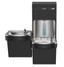 Elkay LZSTL8WSBPRO-FSR5 Pro Filtration™ Bottle Filling Station & Bi-Level ADA Cooler – Refrigerated, Black Stainless, Sediment Prefilter - The Fountain Direct