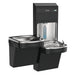 Elkay LZSTL8WSBPRO-FSR5 Pro Filtration™ Bottle Filling Station & Bi-Level ADA Cooler – Refrigerated, Black Stainless, Sediment Prefilter - The Fountain Direct