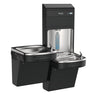 Elkay LZSTL8WSBPRO-FSR5 Pro Filtration™ Bottle Filling Station & Bi-Level ADA Cooler – Refrigerated, Black Stainless, Sediment Prefilter