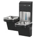 Elkay LZSTL8WSBPRO-FSR5 Pro Filtration™ Bottle Filling Station & Bi-Level ADA Cooler – Refrigerated, Black Stainless, Sediment Prefilter - The Fountain Direct