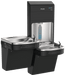 Elkay LZSTL8WSBPRO Pro Filtration™ Bottle Filling Station & Bi-Level ADA Cooler – Refrigerated, Black Stainless - The Fountain Direct