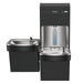 Elkay LZSTL8WSBPRO-UV Pro Filtration™ Bottle Filling Station & Bi-Level ADA Cooler – Refrigerated, Black Stainless, UV Protection - The Fountain Direct
