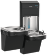 Elkay LZSTL8WSBPRO Pro Filtration™ Bottle Filling Station & Bi-Level ADA Cooler – Refrigerated, Black Stainless
