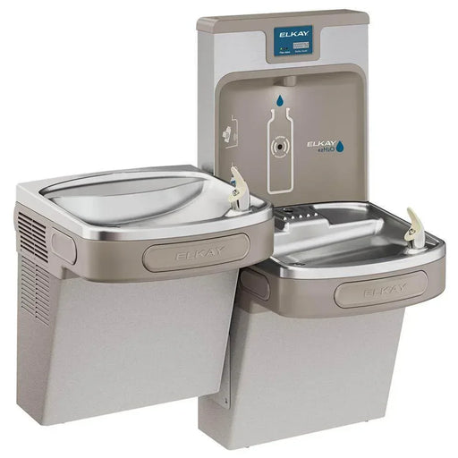 Elkay LZSTL8WSLK eZH2O Light Gray ezH2O Bottle Filling Station with Versatile Bi-Level ADA Cooler - The Fountain Direct
