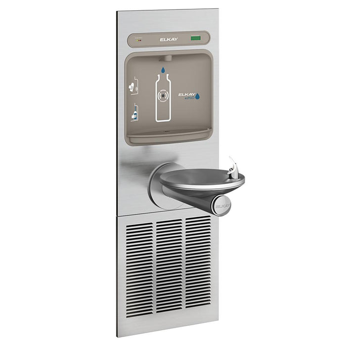 Elkay LZWS-LRPBM8K Stainless Steel Drinking Fountain with ezH2O Bottle Filling Station – Filtered – Touchless – Refrigerated – Indoor