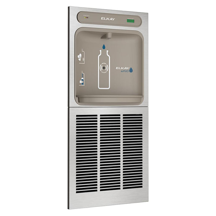 Elkay LZWSM8K ezH2O Stainless Steel In-Wall Bottle Filling Station with Mounting Frame – Filtered – Refrigerated – Indoor