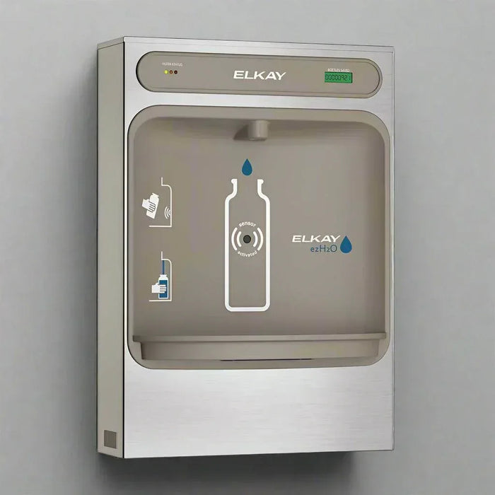 Elkay LZWSSM EZH2O® Surface Mount Bottle Filling Station – Non-Refrigerated, Sensor-Activated - The Fountain Direct