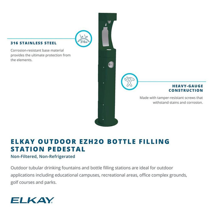 Elkay LK4400BFEVG ezH2O® Outdoor Bottle Filller – Non-Filtered, Non-Refrigerated