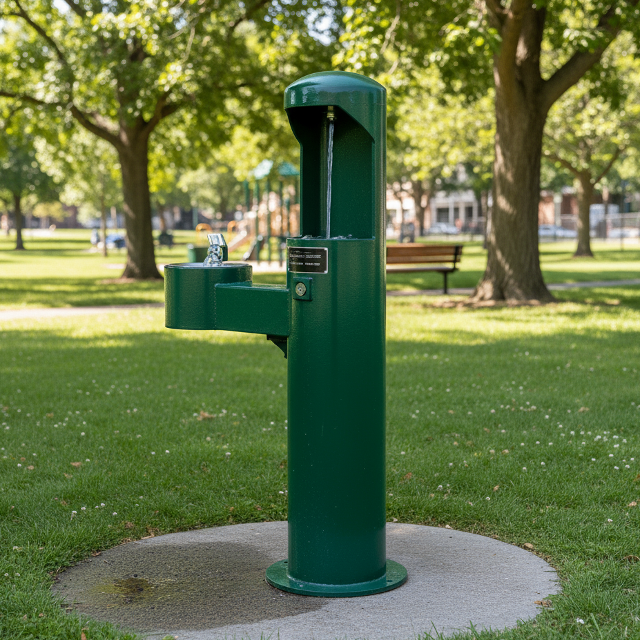 Stern-Williams 7700 Public Drinking Water Fountain & Bottle Filler For Parks – Pet Fountain Option - The Fountain Direct 