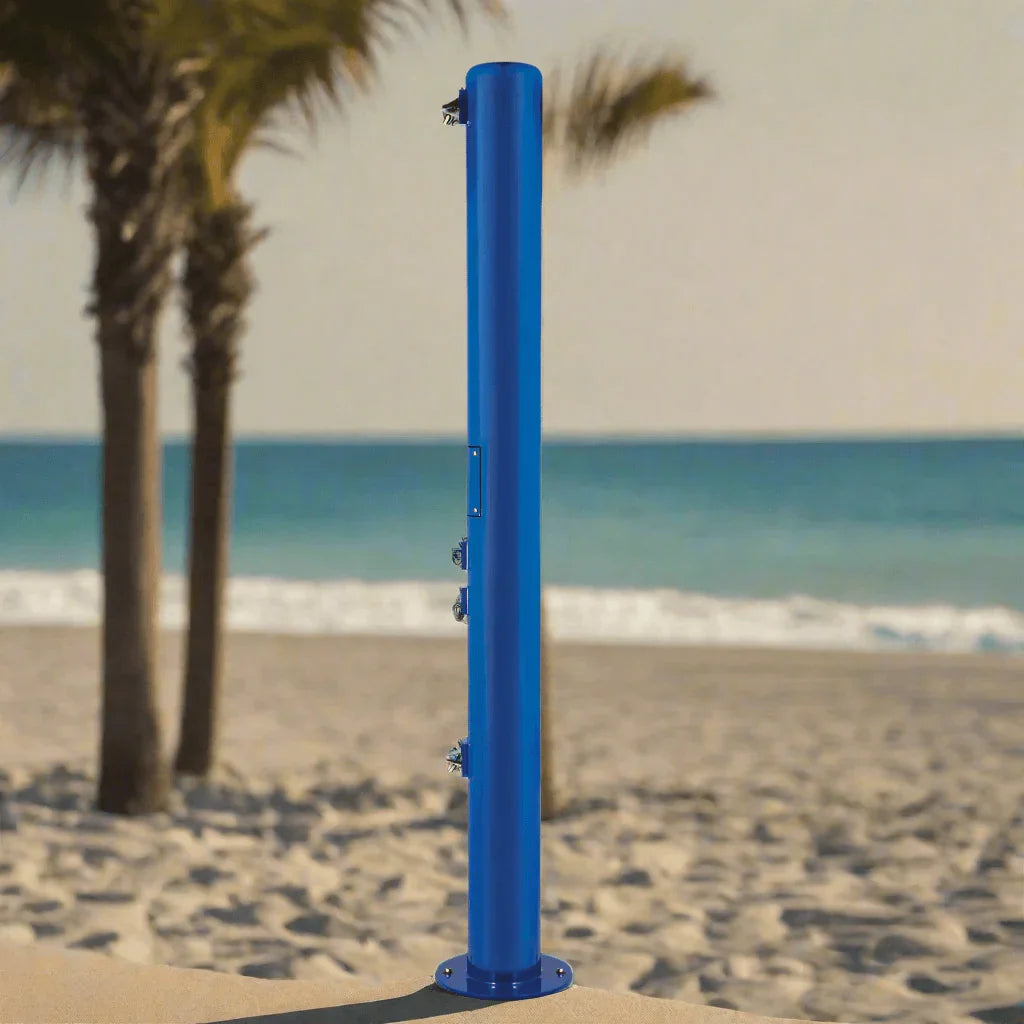 Stern-Williams 6200 Pedestal Public Beach Outdoor Body and Foot Shower – Vandal-Resistant - The Fountain Direct 