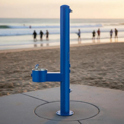 Stern-Williams 6600 Outdoor Water Drinking Fountain with Public Shower & Foot Spray – ADA Compliant - The Fountain Direct