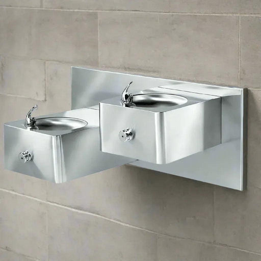 Stern-Williams BF-5000 Stainless Steel Wall Mounted Public Drinking Fountain – Frost Proof Options - The Fountain Direct