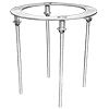 Willoughby Single Surface Carrier (Bolts Included) - The Fountain Direct