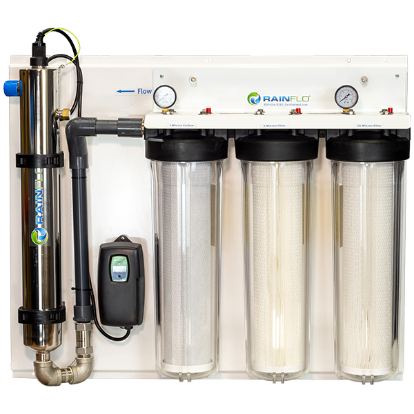 RainFlo Triple 25 GPM UV Disinfection System – Powerful, Real-Time Rainwater Purification for Potable* Use