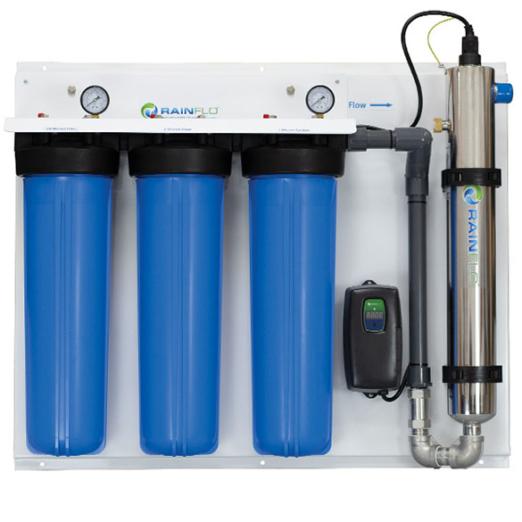 RainFlo Triple 25 GPM UV Disinfection System – Powerful, Real-Time Rainwater Purification for Potable* Use
