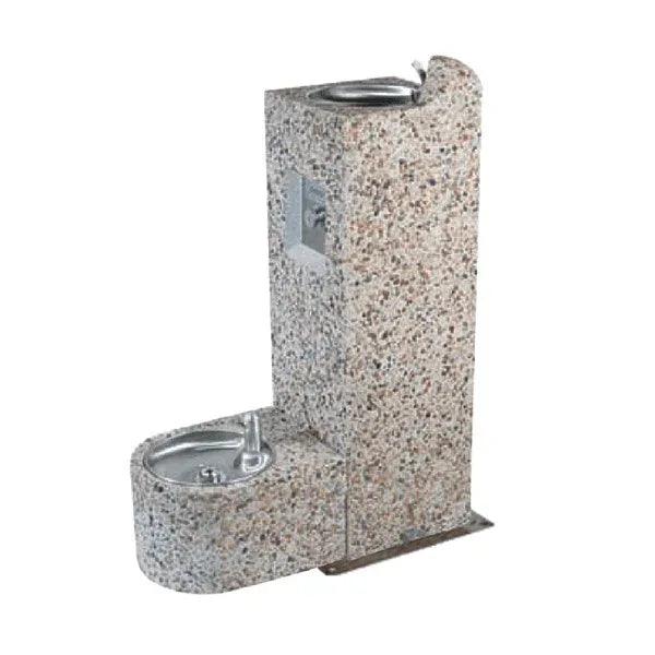 Stern-Williams SPF-3100-94 Single Square Concrete Public Drinking Fountain – Pet Friendly - The Fountain Direct
