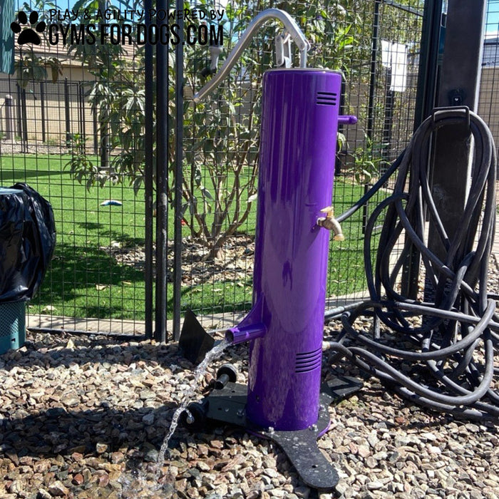 Cool Dog portable water fountain on site