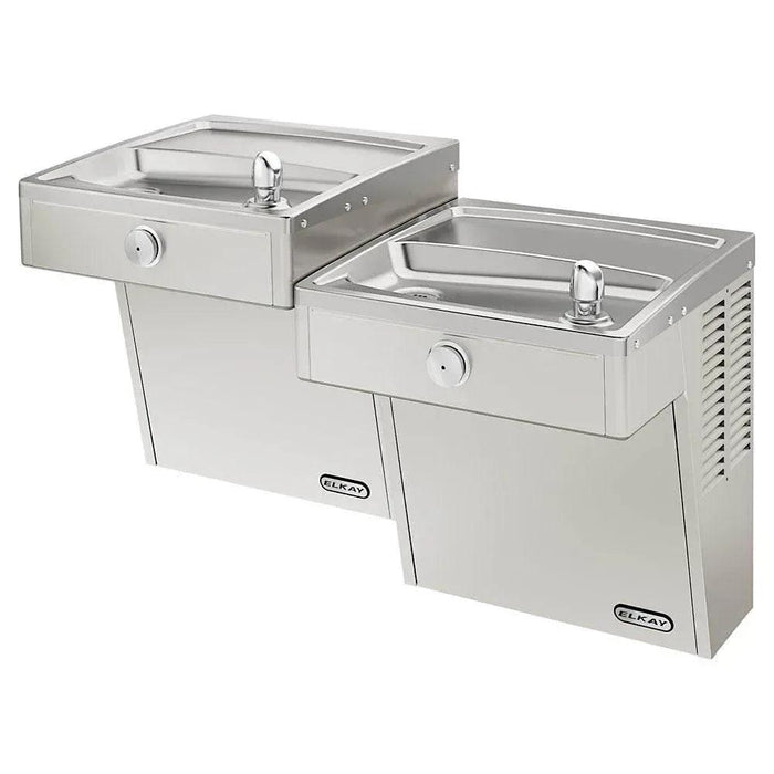 Elkay VRCTLDDSC Wall-Mounted Bi-Level Vandal-Resistant Water Cooler - The Fountain Direct