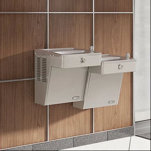 Elkay VRCTLFRDDSC Dual Wall-Mounted Freeze-Resistant Water Cooler Drinking Fountain - The Fountain Direct 