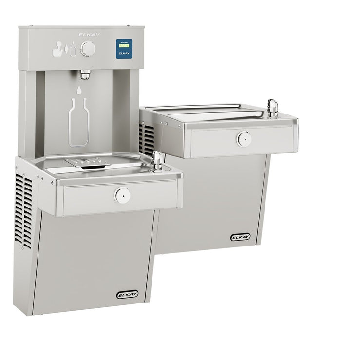 Elkay VRCTLR8WSK ezH2O® Vandal-Resistant Bottle Filling Station with Bi-Level Reverse Cooler – Non-Filtered, Refrigerated, Stainless Steel