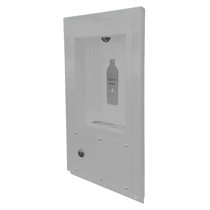 Willoughby WOBF-1RFM Wall-Mounted Outdoor Stainless Steel Water Bottle Filler – Quick-Fill - The Fountain Direct