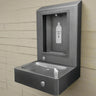 Willoughby WOBFDF Stainless Steel  Rear-Mounted Outdoor Bottle Filler with Drinking Fountain For Parks - The Fountain Direct
