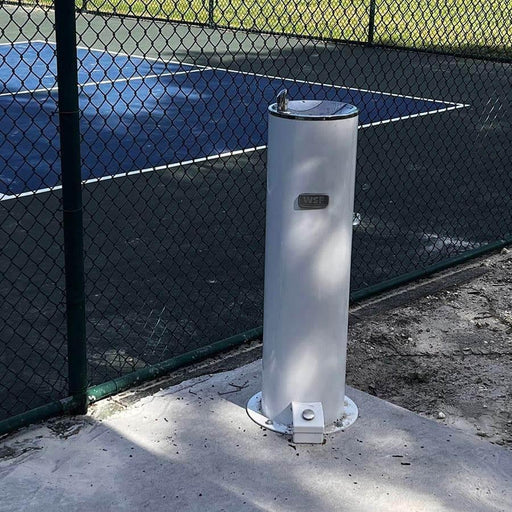 Willoughby WODF-1-HF Foot-Operated Outdoor Stainless Steel Drinking Fountain - The Fountain Direct