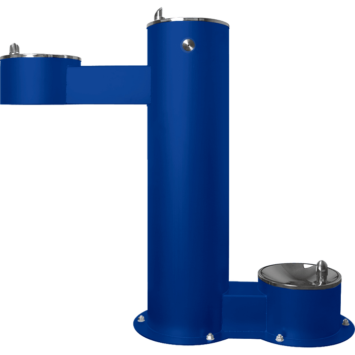 Willoughby WODF-3-HC-PET Three-Station Stainless Steel Outdoor Drinking Fountain – ADA Compliant, Vandal-Resistant, Pet-Friendly