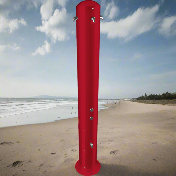 Willoughby WODS Heavy-Duty Outdoor Shower Tower – Single or Multi-User, Vandal-Resistant Stainless Steel Made in USA