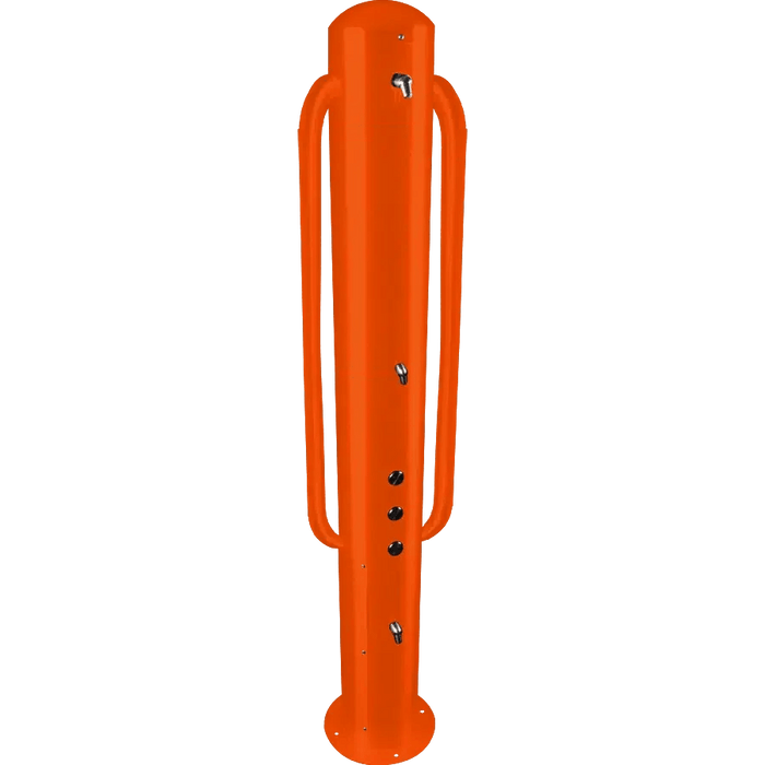 Willoughby WODS-ADA-1A-1 Accessible Stainless Steel Outdoor Shower Tower – Dual-Height - The Fountain Direct