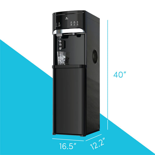 Avalon A21-B Bottleless Water Cooler with Bullet Ice Maker - side view