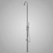 Magnus Stainless Steel Freestanding Pool Shower with Hand and Foot Shower – Brushed Finish - The Fountain Direct 