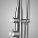 Magnus Stainless Steel Freestanding Pool Shower with Hand and Foot Shower – Brushed Finish - The Fountain Direct