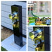 Black Outdoor Foot Wash Station with a Garden Hose Connection & Hot & Cold Mixer - The Fountain Direct 